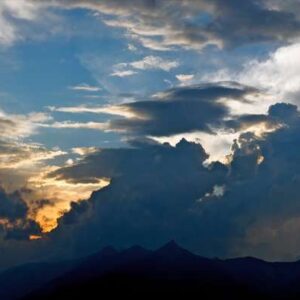 Tramonto sulle Alpi Liguri