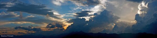 Tramonto sulle Alpi Liguri
