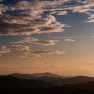 Tramonto sulle Alpi Liguri