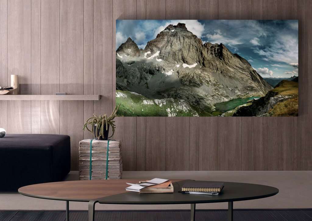 Ufficio con Monviso su pannello