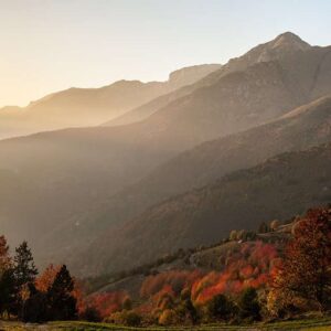 AL329 Alta Val Tanaro dal Biranco autunno tramonto
