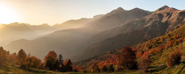 AL329 Alta Val Tanaro dal Biranco autunno tramonto